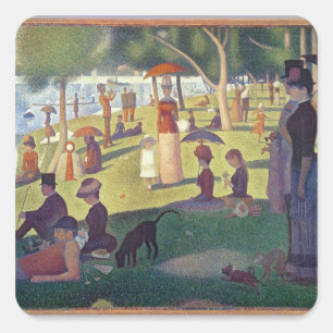 Sunday Afternoon on the Island of La Grande Square Sticker