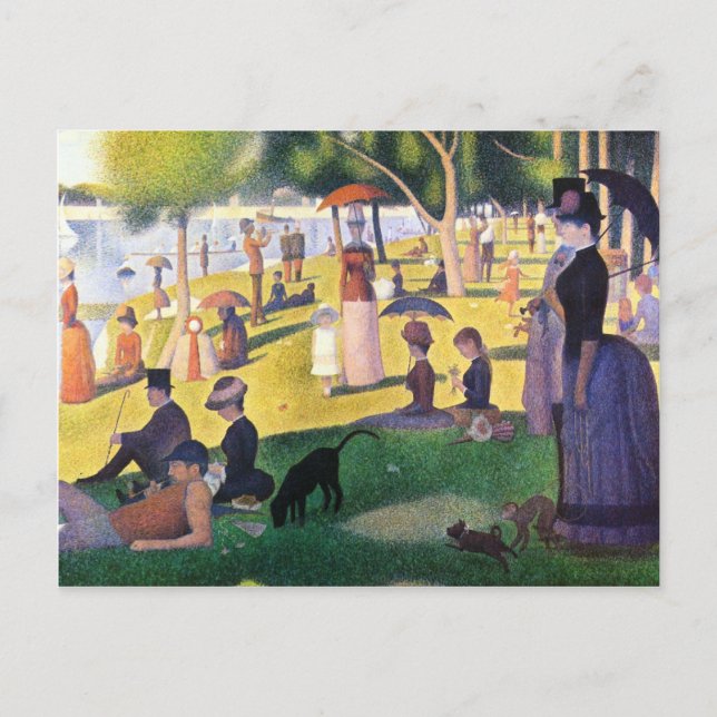 Sunday at La Grande Jatte by Georges Seurat Postcard (Front)