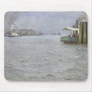 Sunday Atmosphere on the Elbe Mouse Pad