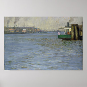 Sunday Atmosphere on the Elbe Poster