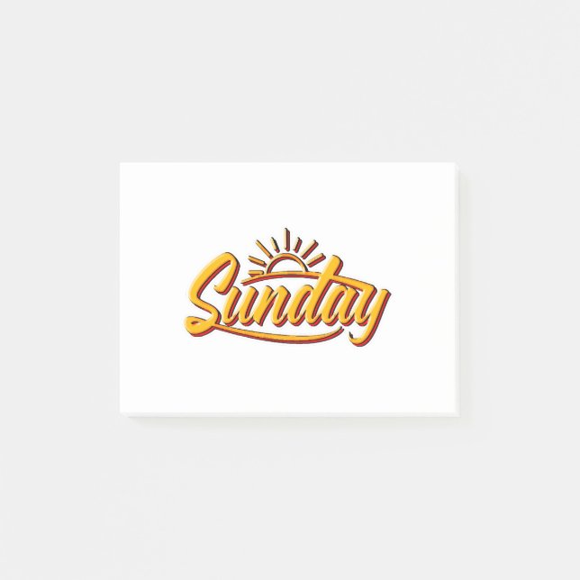 SUNDAY BEST SUMMER POST-IT NOTES (Front)