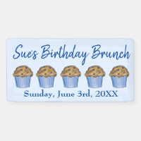 Sunday Breakfast Brunch Party Blueberry Muffin