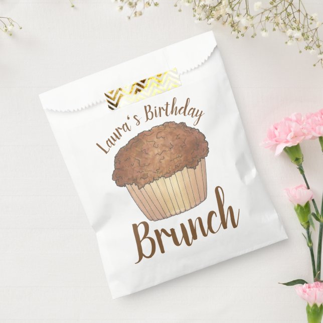 Sunday Breakfast Brunch Streusel Crumb Muffin Favour Bag (Sealed)