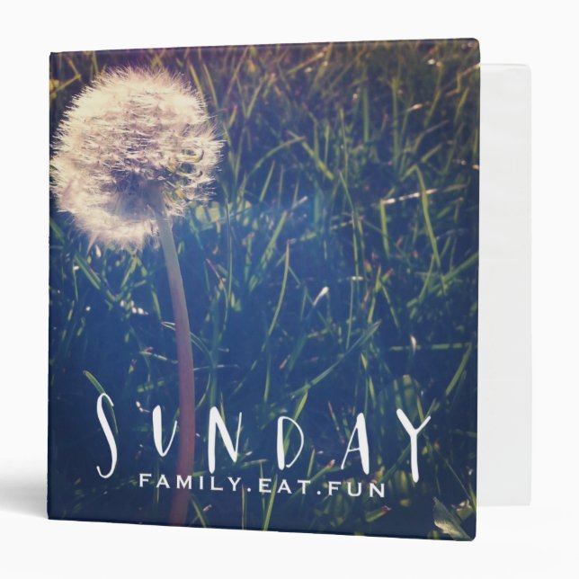 Sunday Family Eat Fun Binder (Front/Inside)
