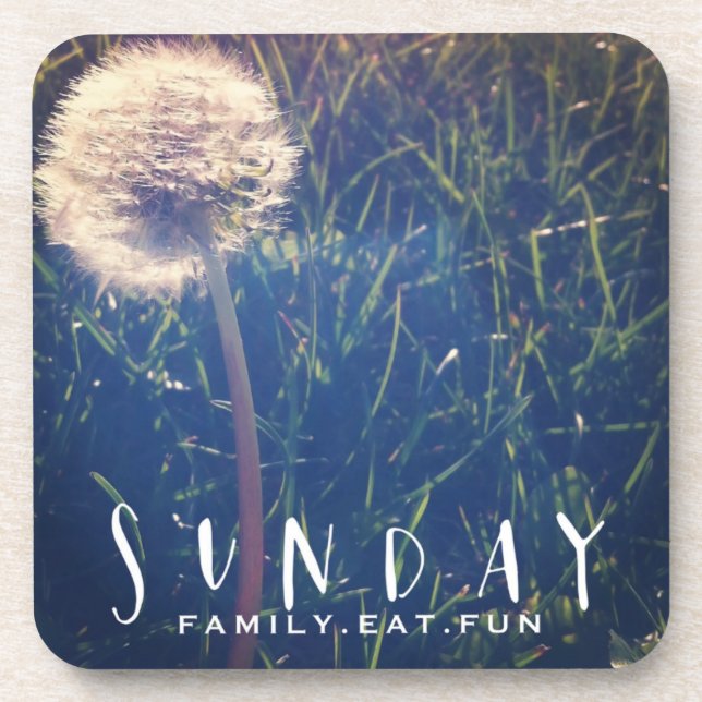 Sunday Family Eat Fun Coaster (Front)