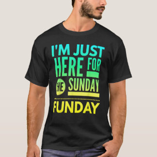 Sunday Funday Football Sports  Funny Football_6 T-Shirt