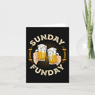 Sunday Funday Funny Football Gift Sport Lovers Foo Card