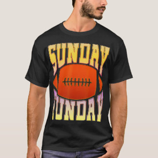 Sunday Funday  Vintage Fun Day Sports Design  (46) T-Shirt