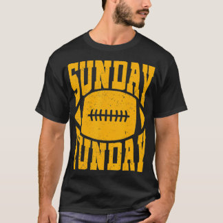 Sunday Funday  Vintage Fun Day Sports Design  (52) T-Shirt