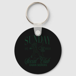 Sunday Girls Club Disc Golf Chain Seekers Graphic Keychain