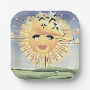 SUNDAY GOLF! PAPER PLATE