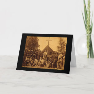 Sunday Morning Catholic Mass 1861 Card