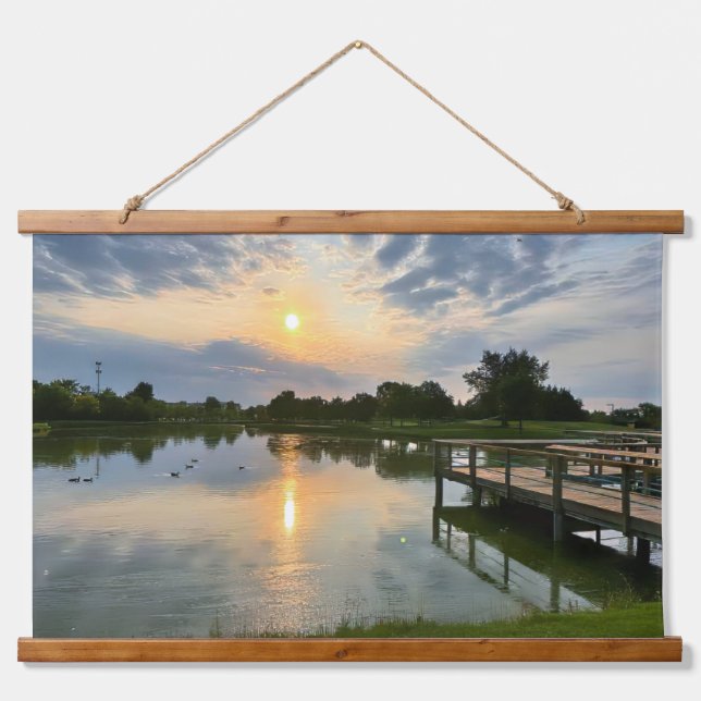 Sunday Morning In The Park Hanging Tapestry (Front)