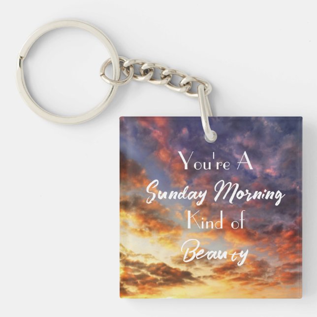 Sunday Morning Keychain (Front)
