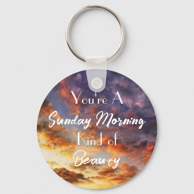 Sunday Morning Keychain (Front)