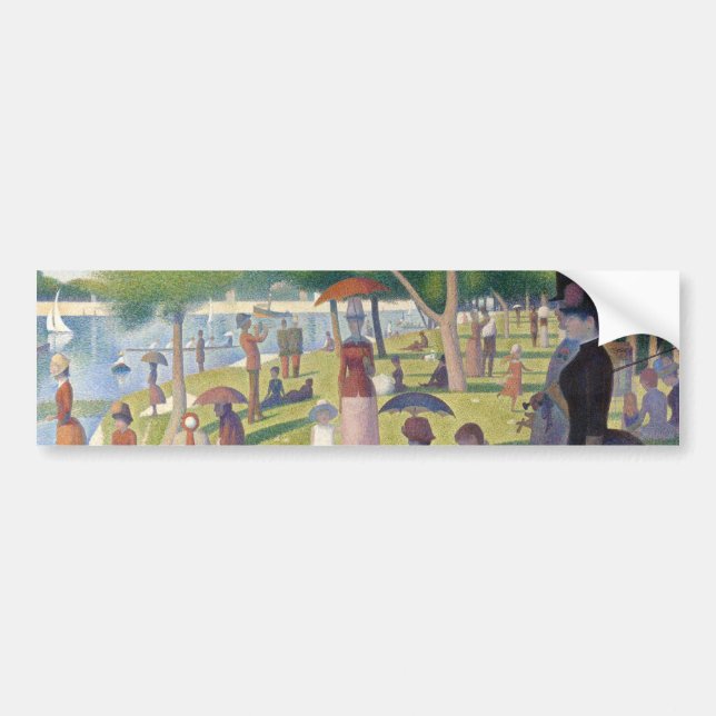 Sunday on La Grande Jatte Seurat Painting Bumper Sticker (Front)