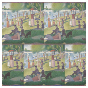Sunday on La Grande Jatte Seurat Painting Fabric