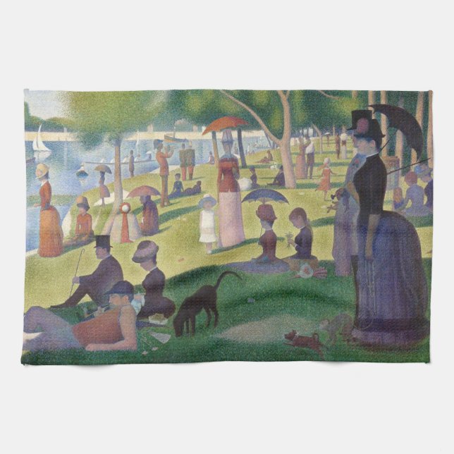 Sunday on La Grande Jatte Seurat Painting Kitchen Towel (Horizontal)