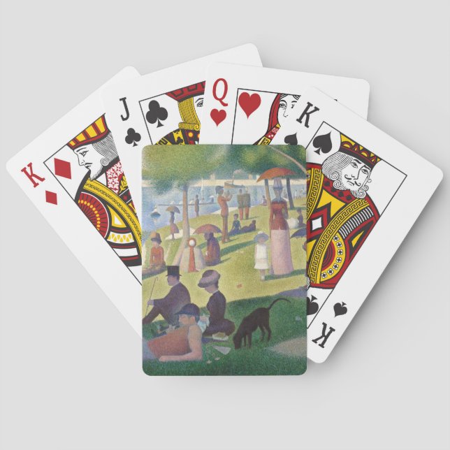 Sunday on La Grande Jatte Seurat Painting Playing Cards (Back)