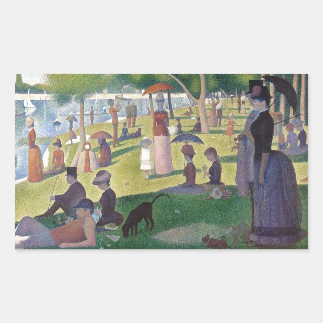 Sunday on La Grande Jatte Seurat Painting Sticker (Front)