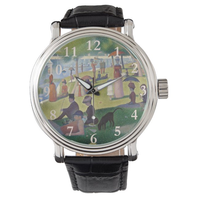 Sunday on La Grande Jatte Seurat Painting Watch (Front)