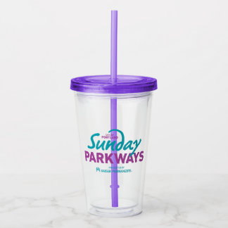 Sunday Parkways Acrylic Tumbler with lid