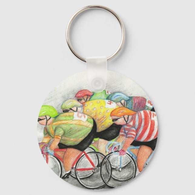 Sunday Ride Keychain (Front)