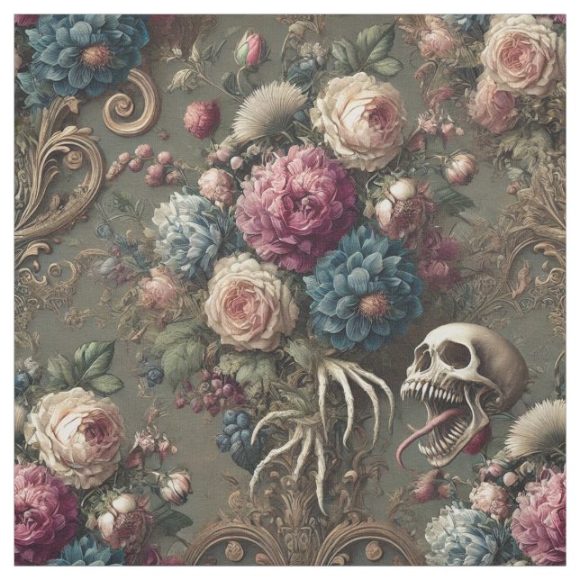 Sunday’s Cynic – Gothic Victorian Statement Tile Fabric (Swatch)