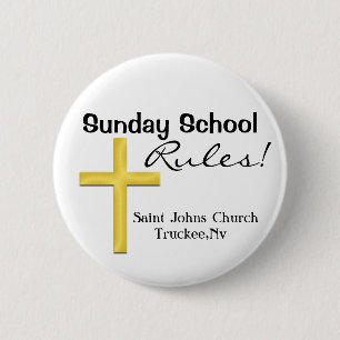 Sunday School Holy Cross 2 Inch Round Button