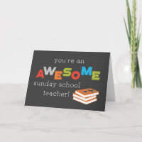 Sunday School Teacher Appreciation Day Awesome