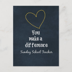 Sunday School Teachers Postcard