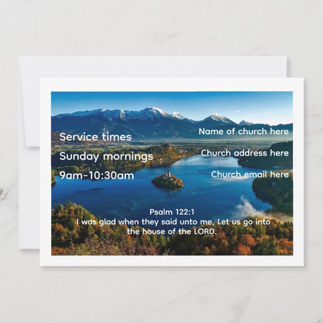 Sunday Serenity,Worship and Fellowship Invitation (Devant)