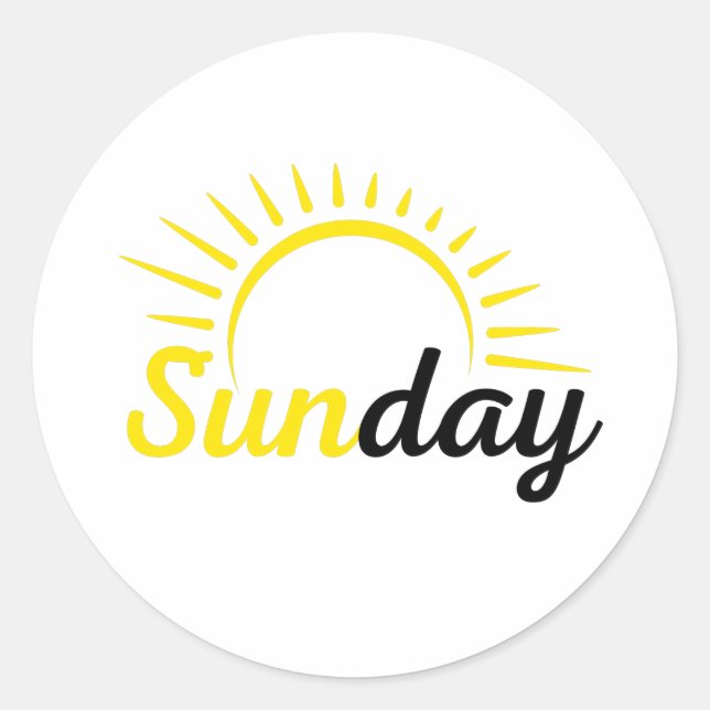 Sunday Sticker (Front)