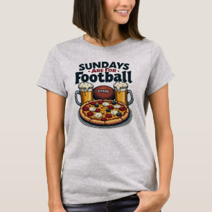 Sundays Are for Football Beer & Pizza T-Shirt