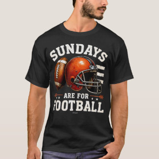 Sundays For Football - Used Look Helmet And T-Shirt