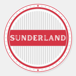 Sunderland City Pride Emblem – English Identity Classic Round Sticker