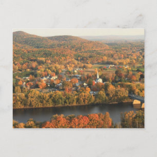 Sunderland MA in Autumn from Mount Sugarloaf Postcard