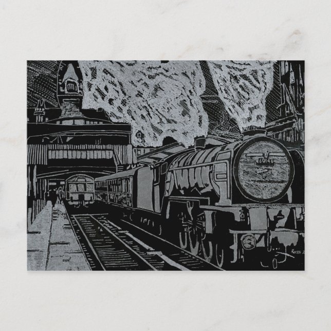 Sunderland Railway Station 1960s Postcard (Front)