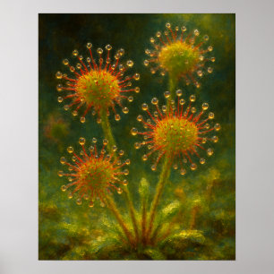 Sundew: Toxic Elegance Impressionist Art Poster
