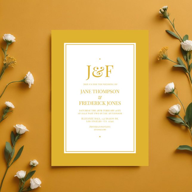 Sundial Colour Wedding Invitation (Sundial Color Wedding Invitation)