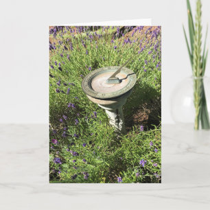 Sundial in Lavender Card