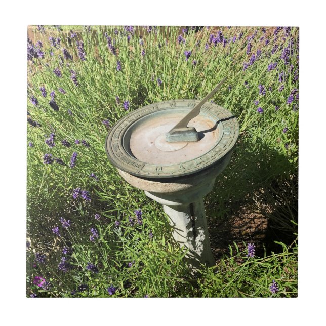 Sundial in Lavender Tile (Front)