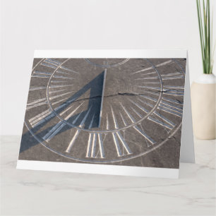 Sundial On Stone Card