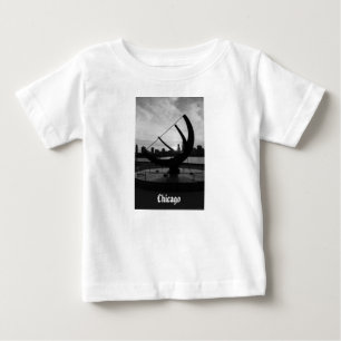 Sundial Sunset Grayscale Baby T-Shirt