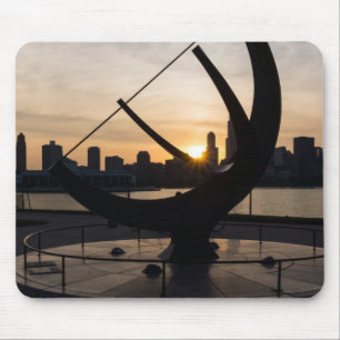 Sundial Sunset Mouse Pad