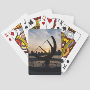 Sundial Sunset Playing Cards