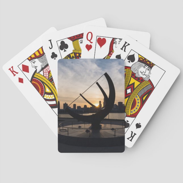 Sundial Sunset Playing Cards (Back)