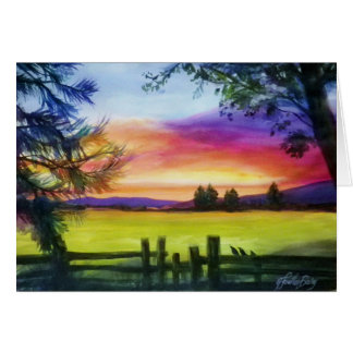 Sundown at Annas Watercolor by TFBailey