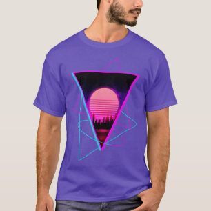 Sundown City Outrun Synthwave Retro Futurism T-Shirt