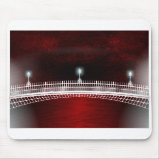 SUNDOWN OVER THE HAPENNY BRIDGE MOUSE PAD